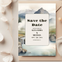 Rustic Mountain Waterfall Boho Wedding