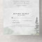 Rustic Mountain Wedding All in One Wedding Invite