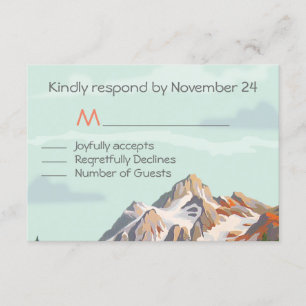 Rustic Mountain Wedding RSVP