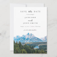 Rustic Mountain Wedding Save The Date