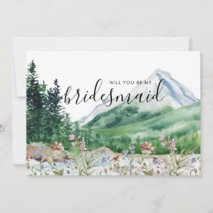 Rustic Mountain Wildflower   Be My Bridesmaid