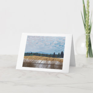 Rustic Mountain Winter Landscape Card
