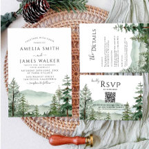 Rustic Mountain Woodland Outdoor Forest Wedding  I
