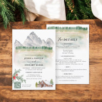 Rustic mountain Wyoming destination wedding 