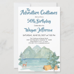 Rustic Mountains Adventure 50th Birthday Budget