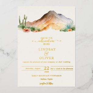 Rustic Mountains   Desert Wedding