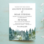 Rustic mountains forest watercolor wedding invitation<br><div class="desc">For more advanced customisation of this design,  simply select the "Customise It" button above!</div>