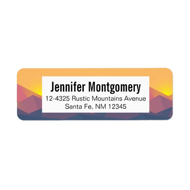 Rustic Mountains Geometric Minimalist (Front)