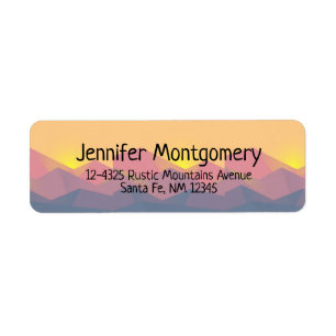 Rustic Mountains Geometric Minimalist