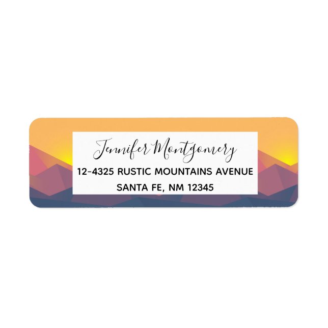 Rustic Mountains Geometric Minimalist (Front)