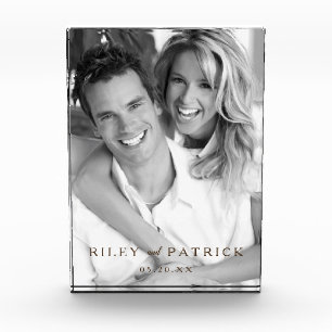 Rustic Mr and Mrs Personalised Custom Acrylic Photo Block