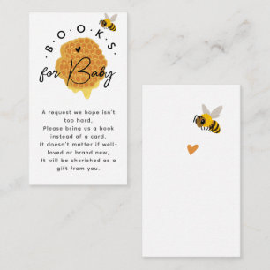 Rustic Mummy To Bee Baby Shower Books For Baby Enclosure Card
