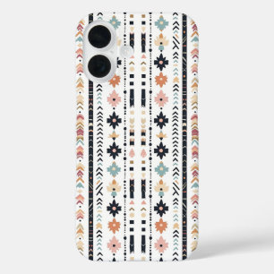 Rustic Native Ethnic Mudcloth Aesthetic Vertical iPhone 16 Case