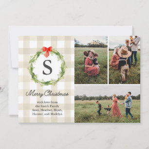 Rustic, Natural Christmas Photo Card