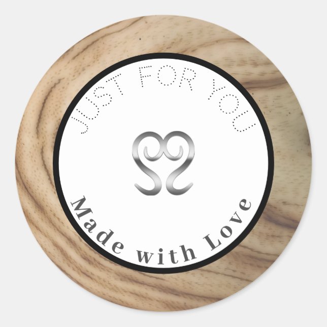Rustic Natural Wood Grain Makeup Labels (Front)