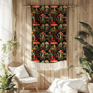 Rustic Nature Blanket Mushrooms & Woodland Vibes