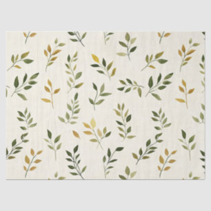 Rustic Nature-Inspired Leaf - Botanical Art (7) Tissue Paper