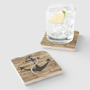 Rustic Nautical Anchor Coasters