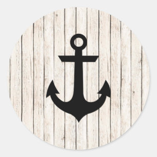 Rustic Nautical Anchor Sticker