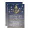 Rustic Nautical Blue Gold Mens Birthday Party