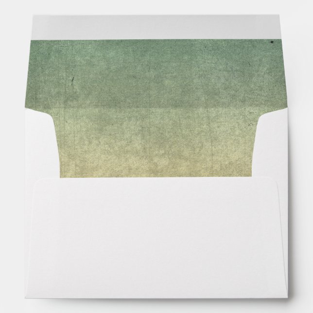 Rustic Nautical Grunge Texture Wedding Envelopes (Back (Bottom))
