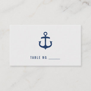 Rustic Nautical Guest Escort Cards / Navy