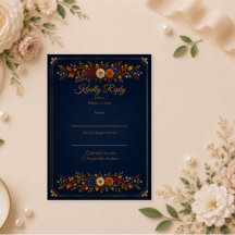 Rustic Navy Autumn Wedding