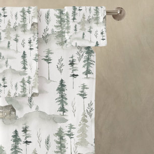 Rustic Neck of the Woods Cabin Bath Towel Set