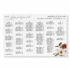 Rustic Neu Boho Floral Alphabetical Seating ChartS