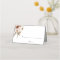 Rustic Neutral Boho Floral Place Card