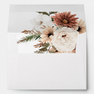 Rustic Neutral Boho Floral S2 Envelope