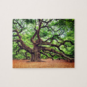 Rustic Oak Tree Jigsaw Puzzle