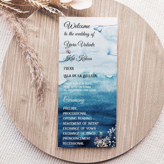 Rustic Ocean Flat Program Programme (Creator Uploaded)