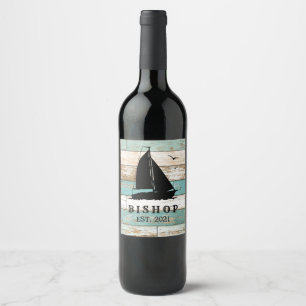 Rustic Ocean  Wine Label