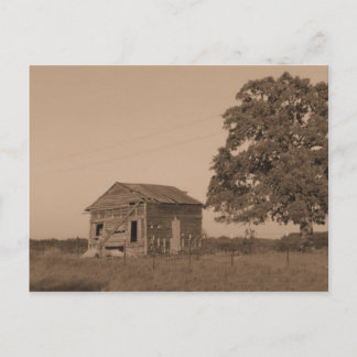 Rustic old barn postcard