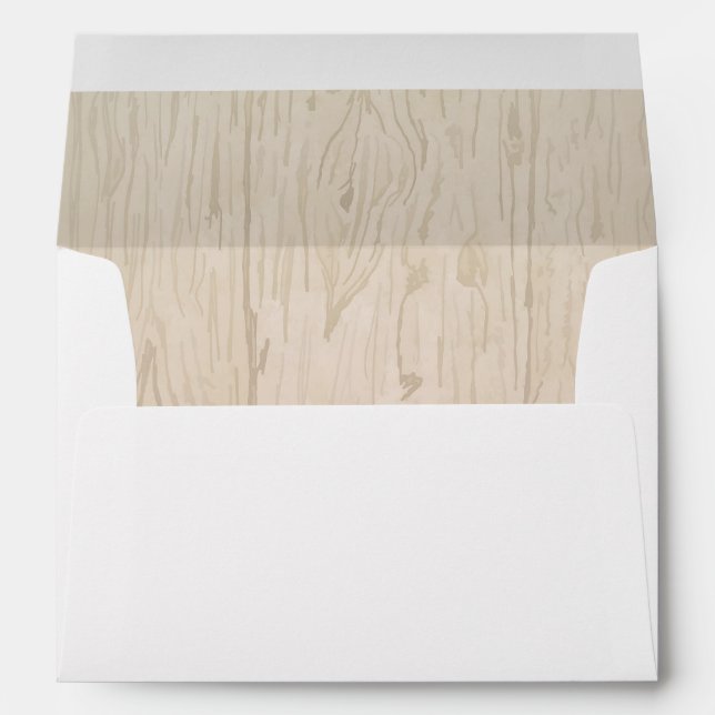 Rustic Old Barn Wood Wedding Envelopes (Back (Bottom))