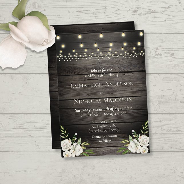 Rustic Old Barn Wood Wedding Invitation (Creator Uploaded)