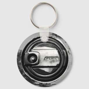 Rustic Old Car Fuel Tank Cap Key Ring