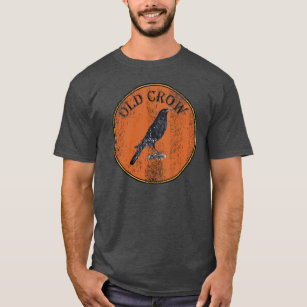 Rustic Old Crow Over The HIll Geezer T-Shirt