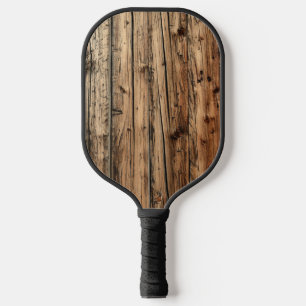 Rustic old oak wood wagon boards pickleball paddle