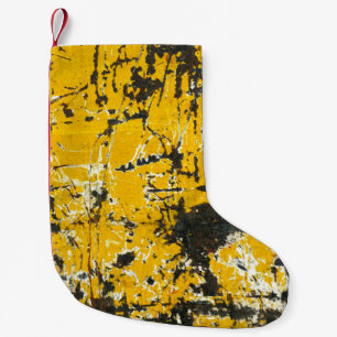Rustic Old Steel, Textured Background. Small Christmas Stocking
