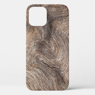 Rustic old wood, textured background iPhone 12 case