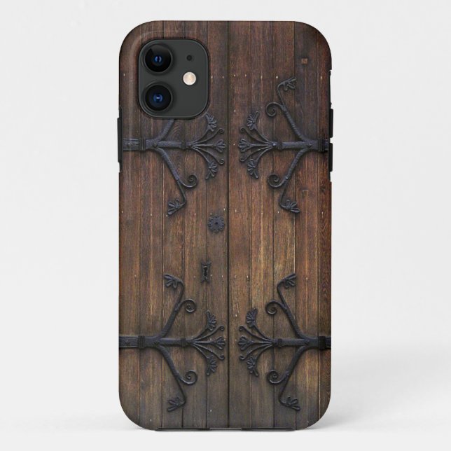 Rustic Old Wooden Door Case-Mate iPhone Case (Back)