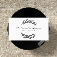 Rustic Olive Branch Wreath Logo