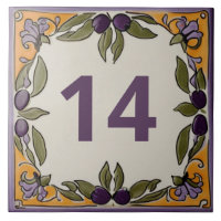 Rustic Olives Custom House Number Plaque Sign