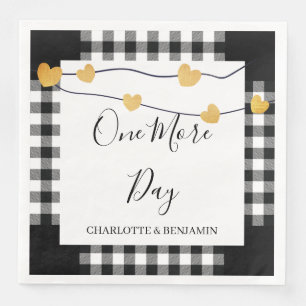 Rustic One More Day Wedding & Rehearsal Dinner Napkin