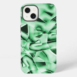 Rustic or not, white green weird interlaced cutout iPhone 13 case