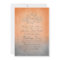 Rustic Orange and Grey Bohemian Wedding Invitation