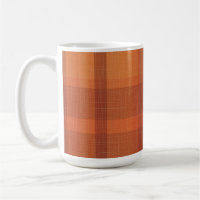Rustic Orange Autumn  Fall Plaid Tartan 
