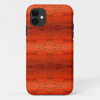 Rustic Orange Aztec Pattern